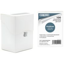 Протекторы Card-Pro (100 шт., 64x89 мм), прозрачные, в белом боксе Blackfire
