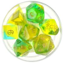 Набор кубиков Dice and Games: Blitz Yellow and Aqua, 7 шт.
