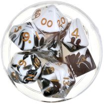 Набор кубиков Dice and Games: Marble Black, 7 шт.
