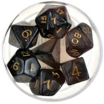 Набор кубиков Dice and Games: Pearl Black, 7 шт.
