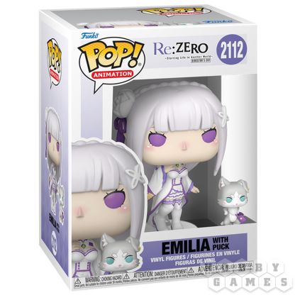 Фигурка Funko POP! Animation. Re:Zero: Emilia with puck 2112 фото 2