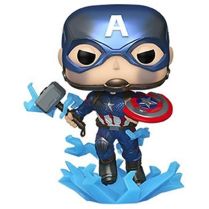 Фигурка Funko POP! Glow in the Dark Mettalic Captain America with Broken Shield and Mjolnir 1198
