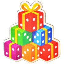 Деревянный значок 