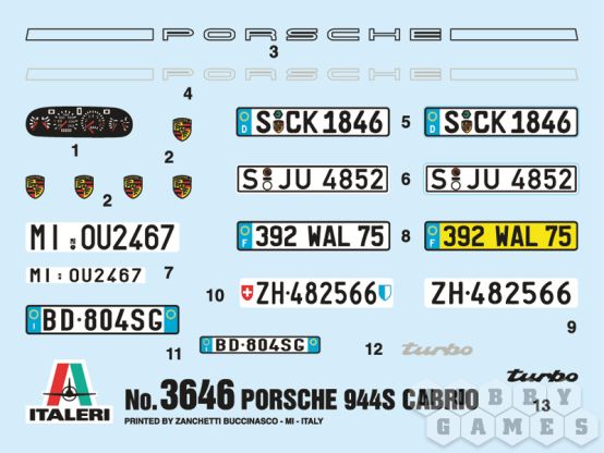Автомобиль Porsche 944 S Cabrio (1:24) фото 9