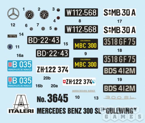 Автомобиль Mercedes-Benz 300 SL Gullwing (1:24) фото 9