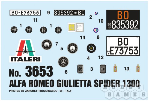 Автомобиль Alfa Romeo Giulietta Spider 1300 (1:24) фото 5