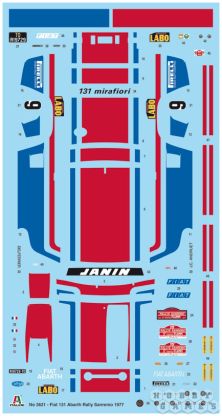 Спортивный автомобиль Fiat 131 Abarth 1977 Sanremo Rally Winner (1:24) фото 4