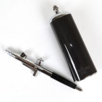 Аэрограф MANWAH + беспроводной портативный аккумуляторный воздушный компрессор (серебристый) 