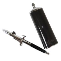 Аэрограф MANWAH + беспроводной портативный аккумуляторный воздушный компрессор (серебристый) 