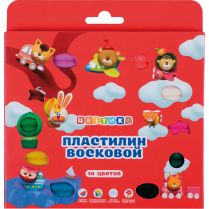Набор пластилина воскового детского Цветик 10