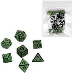 Набор кубиков "Время игры" для D&D, 7 шт. (зелёные)