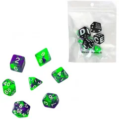 Набор кубиков "Время игры" для D&D, 7 шт. (нефрит)