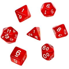Набор кубиков "Время игры" для D&D, 7 шт. (красные)