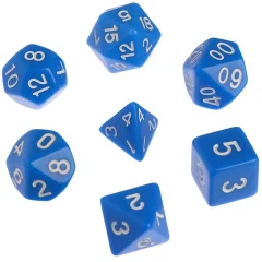 Набор кубиков "Время игры" для D&D, 7 шт. (синие)