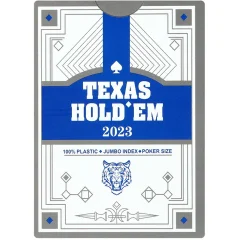 Карты игральные Texas Holdem (синяя рубашка)
