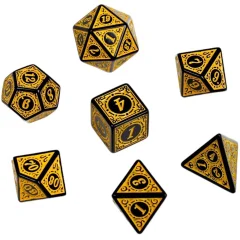 Набор кубиков "Время игры" для D&D, 7 шт. (жёлтые)