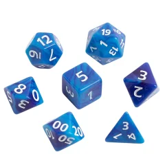 Набор кубиков "Время игры" для D&D, 7 шт. (сине-голубые)