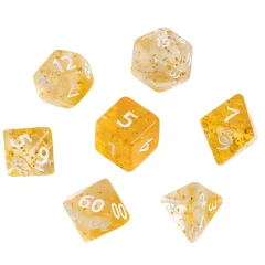 Набор кубиков "Время игры" для D&D, 7 шт. (жёлтые)