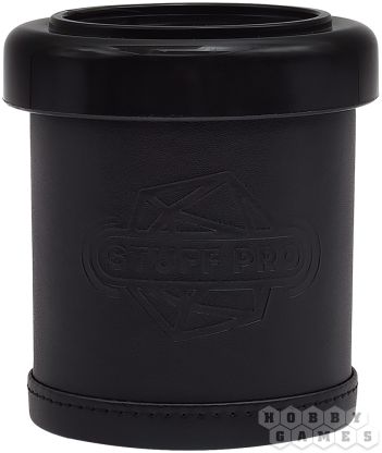 Стакан для кубиков Stuff Pro: кожаный с крышкой (чёрный) фото 4