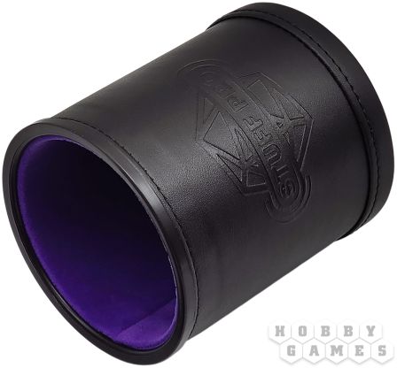 Стакан для кубиков Stuff Pro: кожаный с крышкой (фиолетовый) фото 2