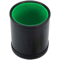 Стакан для кубиков Stuff Pro: кожаный с крышкой (зелёный)