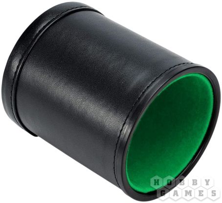 Стакан для кубиков Stuff Pro: кожаный с крышкой (зелёный) фото 2