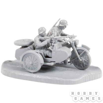 Немецкий мотоцикл R-12 (1:72) фото 6