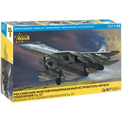 Российский многофункциональный истребитель пятого поколения Су-57 (1:48)