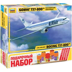 Подарочный набор "Пассажирский авиалайнер Боинг 737-800"