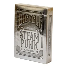 Игральные карты дизайнерские полупластиковые Bicycle Steampunk Silver