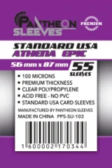 Протекторы Pantheon Sleeves Athena Epic Euro Standard премиум (55 шт., 56x87 мм)