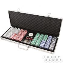 Набор из 500 фишек для покера с номиналом 