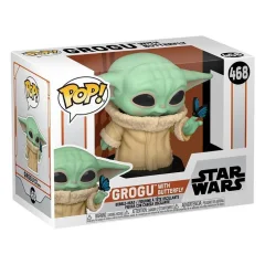 Фигурка Funko POP! Bobble Star Wars: Mandalorian: Grogu with Butterfly (Exc)