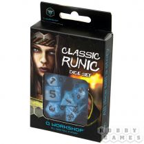 Набор кубиков Classic Runic, 7 шт., Glacier/Black