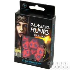 Набор кубиков Classic Runic, 7 шт., Red/Blue