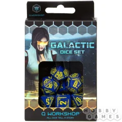 Набор кубиков Galactic, 7 шт., Navy/Yellow