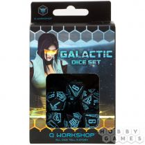 Набор кубиков Galactic, 7 шт., Black/Blue