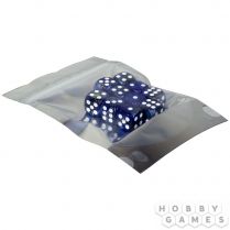 Набор нефритовых кубиков D6 Stuff Pro, 10 шт. (16 мм, синие с серым)