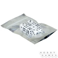 Набор стандартных кубиков D6 Stuff Pro, 10 шт. (16 мм, белые)