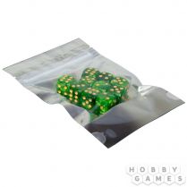 Набор нефритовых кубиков D6 Stuff Pro, 10 шт. (16 мм, зеленые с белым)