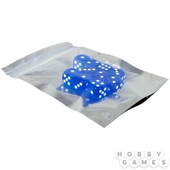 Набор прозрачных кубиков D6 Stuff Pro, 10 шт. (16 мм, голубые)