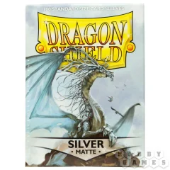 Протекторы Dragon Shield (100 шт., 63х88 мм): серебряные матовые
