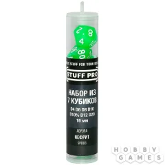 Набор кубиков STUFF PRO для ролевых игр, 16 мм, аврора нефрит