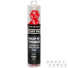 Набор кубиков STUFF PRO для ролевых игр, 16 мм, аврора рубин