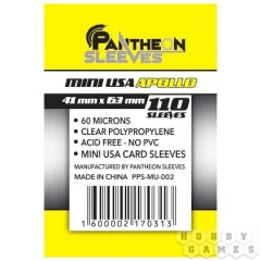 Протекторы Pantheon Sleeves Apollo USA mini стандарт (110 шт., 41x63 мм)