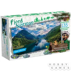 Фигурный деревянный пазл "Travel collection. Фьорды, Норвегия"