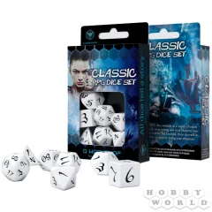 Набор кубиков Classic, 7 шт., White/Black