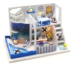 Румбокс. Интерьерный конструктор: Hobby Day Mini House "Морской бриз"