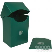 Пластиковая коробочка Blackfire вертикальная - Зелёная (80+ карт) 