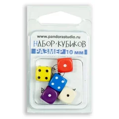 Набор "Для игр": 5 кубиков с круглыми углами
